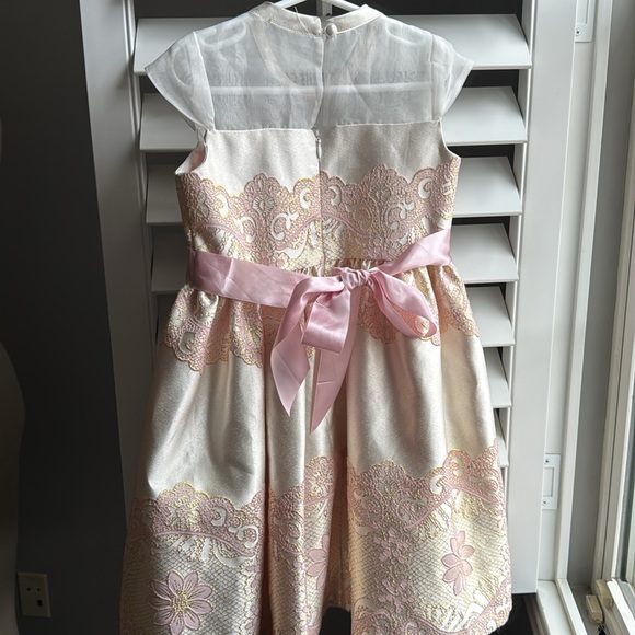 Bonnie Jean ivory cap sleeved dress 6X - Picture 4 of 6